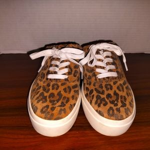 Lucky Brand Cheetah casual slip on sneakers -7.5